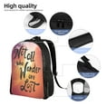 thumbnail image 4 of Rocae Not All Who Wander Are Lost print Computer bag with separate compartment, suitable for 15 inch laptop backpack, gift for men and women, 4 of 8