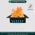 thumbnail image 4 of FEBTECH Smokeless Fire Ring Liner - Square Carbon Steel 32 inch OD & 24 Inch ID Square Fire Pit Insert with Heat Resistant Coating, 4 of 10