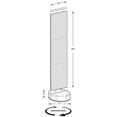 thumbnail image 2 of Two-Sided Pegboard Floor Display On a Revolving Round Studio Base: Spinner Rack Stand. Panel Size: 16"W x 60"H, 2 of 4