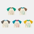 thumbnail image 6 of XUELUO Toddler Boys Athletic Shirts Summer Cartoon Dinosaur Print Crew Neck Short Sleeve Loose Tops Tee Shirts Activewear,Gray,3-4 Years, 6 of 9