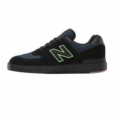 New Balance Mens AM574 Low Top Sneakers, M11.5/W13, Black/Blue/Green