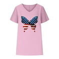 thumbnail image 4 of Birdeem Women V-Neck Print T-Shirts Fashion Comfortable Female Blouses Tops, 4 of 6