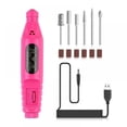 thumbnail image 6 of Electric Nail Drill, Acrylic Nail Tools, Professional Portable Electric Nail Drill File Kit, Pen Shape Finger Toe Nail Care,Nail Polishing Machine, Nail File Nail Tips Manicure Pedicure Machine, 6 of 10