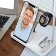 thumbnail image 3 of Cargador inalámbrico, estación de carga inalámbrica rápida 4 en 1, soporte de carga compatible con Apple Watch AirPods 1/2/Pro iPhone 13/13 Pro/12/12 Pro/SE/11/11pro/X/XS/XR/Xs Max/8/ 8 más, 3 of 8