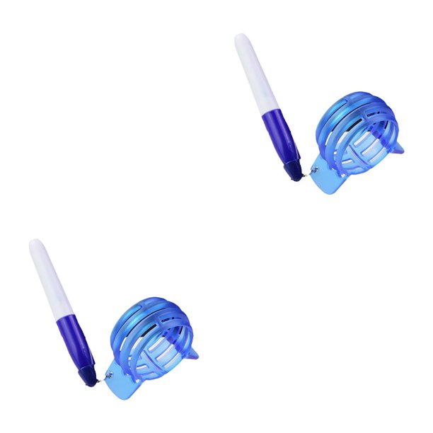 Soidarity Herramienta de marcador de línea de pelota de golf Dispositivo de dibujo de línea pequeña Kit de alineación de golf de secado Azul 2Conjunto
