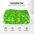 thumbnail image 6 of XMXT Throw Blankets, Kaleidoscope Green Print Bed Blanket for Bedroom Sofa, 50 x 70 inches Green, 6 of 9