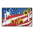 thumbnail image 2 of Xoenoiee American Flag Sunflower Print Golf Cart Accessories Seat Covers for EZGO, Universal Fit Golf Cart Seat Towel Blankets for Club Car, Easy to Install, Super Soft, 2 of 5