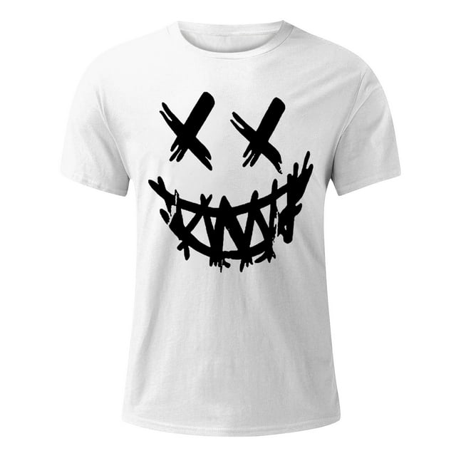 LUOGENLI T-shirts pour Homme pour Hommes T-Shirt à Manches Courtes Imprimé pour Homme 4TG T-shirts pour Hommes T-shirts Graphiques T-shirts de la Saint-Patrick pour Hommes T-shirts Graphiques T-shirts de la Saint-Patrick Blanc P