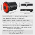 thumbnail image 4 of Luz LED para bicicleta, recargable por USB, luz trasera para bicicleta de alto brillo para montar de noche, 4 of 8