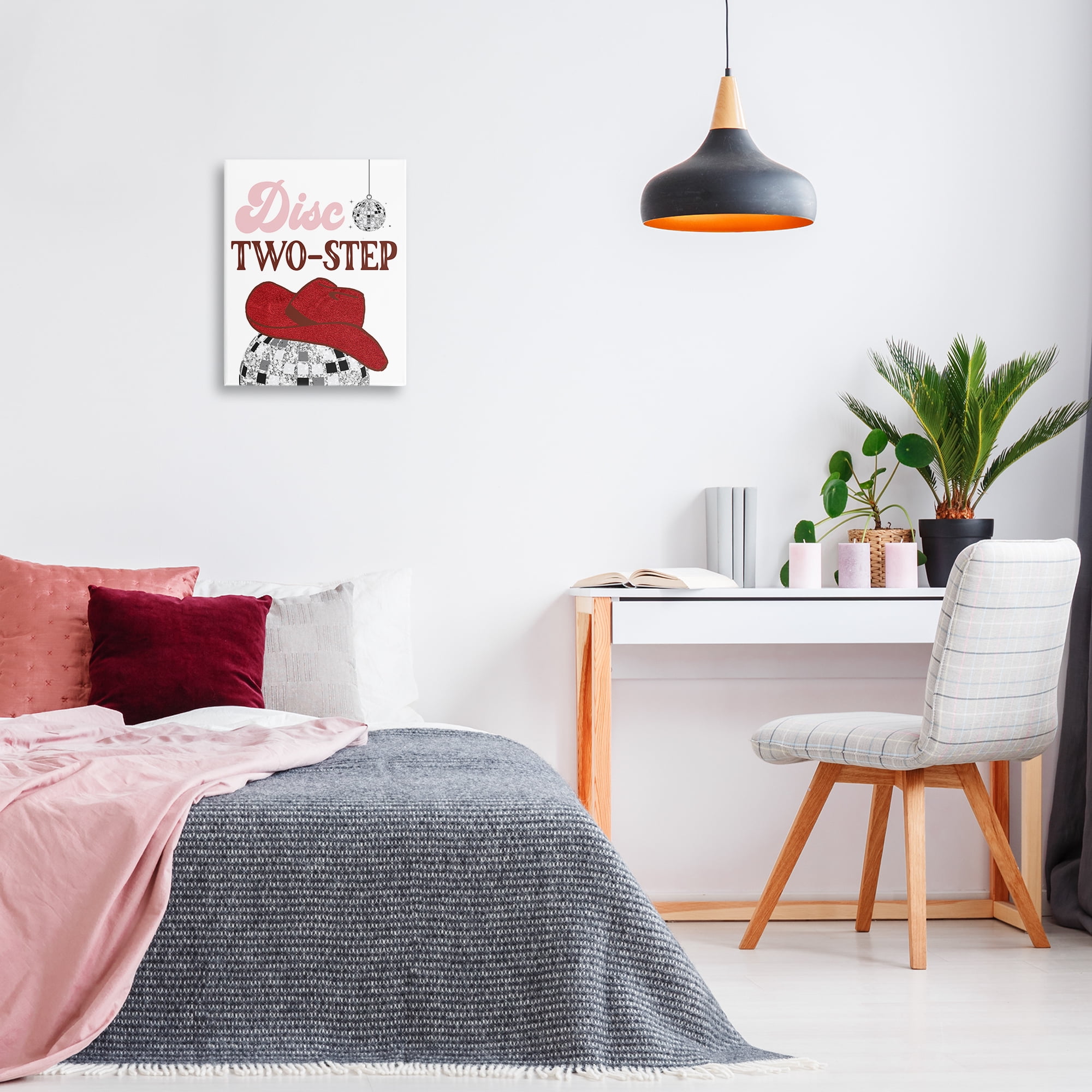 Stupell Industries Disco Two-Step Phrase Text & Numbers Painting Wrapped Canvas Art Print Wall Art, 16 x 20