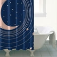 thumbnail image 4 of Gothic Shower Curtain Set - Dark Celestial Moon & Star Print, Mystical Cosmic Bath Decor, Waterproof Polyester 72"Wx72"L, Goth Aesthetic Gift, 4 of 5