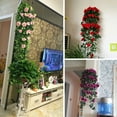 thumbnail image 2 of Advancent Planta de flores artificiales, rosas falsas, plantas decorativas, rosas colgantes, autoensamblaje para fiesta, restaurante, decoración Decoración Rosa roja, 2 of 6