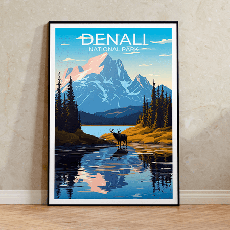 Denali National Park Alaska Poster, Poster Only