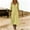 Yellow, variant on Wovilon Women's V-Neck Long Sleeve Loose Fit Maxi Dress, Relaxed Solid Color Midi Tunic with Flowy Drape for Spring Fall Casual Vacation Outings and Daily Wear