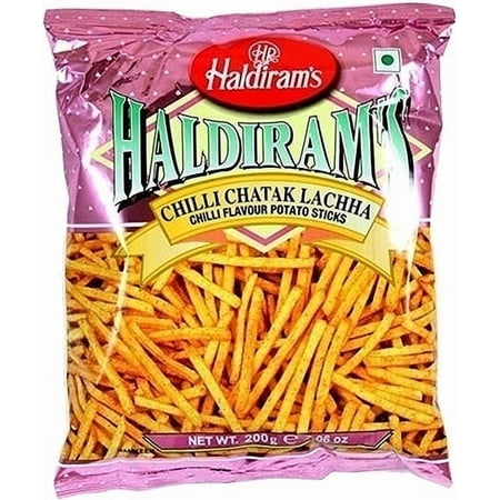 Haldiram's Chilli Chatak Lachha 7 oz bag Pack of 4