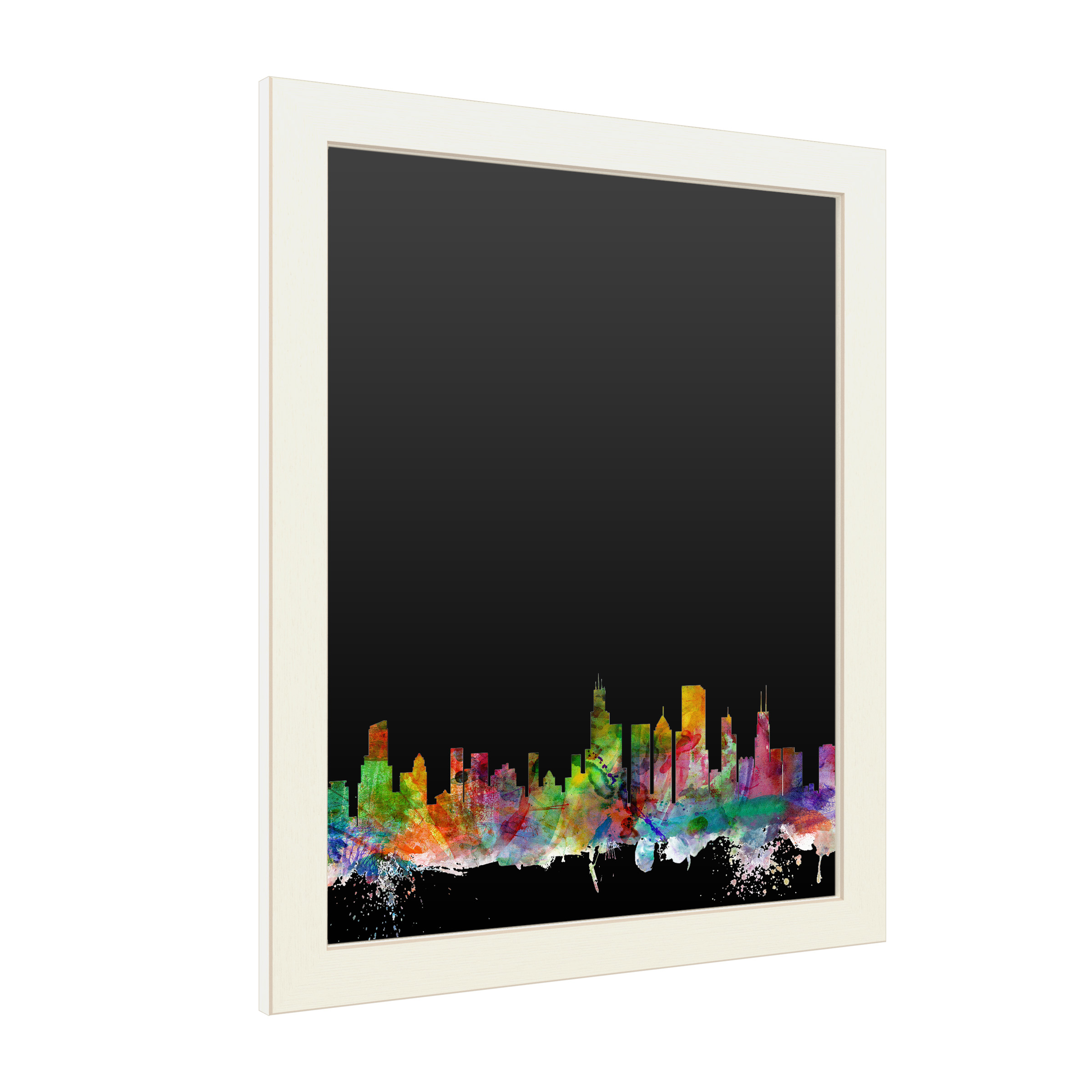 Trademark Fine Art 'Chicago Illinois Skyline' Chalkboard by Michael Tompsett