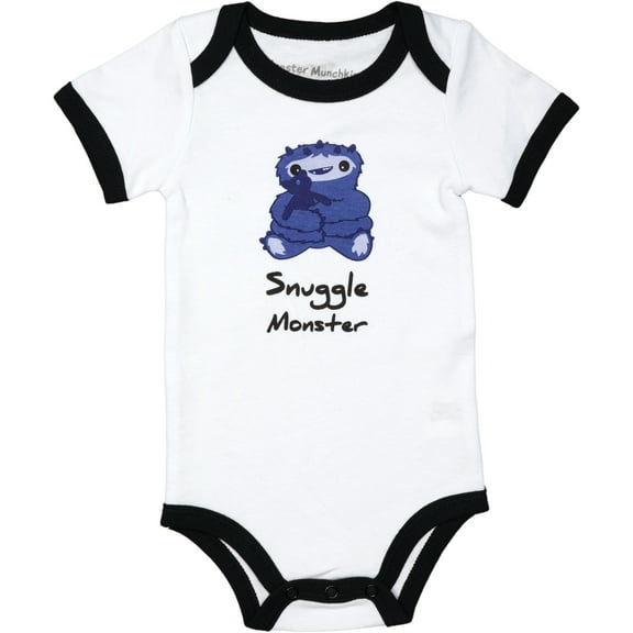 Purple Snuggle Monster - 6-12 Months Bodysuit