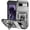 Silver, variant on Fashion Case with Holder Stander Kickstand Drop Resistant Shockproof Case For Google Pixel 8A