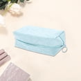 thumbnail image 3 of Unique Bargains 1 Pc Pillow Shape Heart Makeup Bag Blue PU, 3 of 4