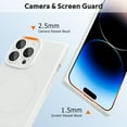 thumbnail image 4 of Case for iPhone 14 Pro Magnetic [Compatible with Magsafe] [Camera Lens Protector] Soft TPU Phone Case for Women Men Anti-Scratch Protective Cover for iPhone 14 Pro White, 4 of 14