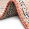 thumbnail image 6 of Unique Loom Lola Collection Area Rug - Traditional (5' 2" Round Brick Red/Ivory), 6 of 12