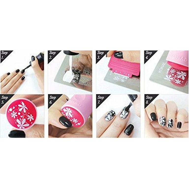KONAD ] Nail Art Stamping Set / Nail Care (Stamping Set) - Walmart.com