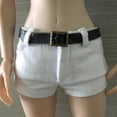 thumbnail image 4 of 1/6 Chaleco negro para mujer Conjunto de cinturón de jeans blanco para figuras Zulema Figura de acción ropa, 4 of 8