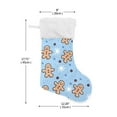 thumbnail image 2 of Ryvnso Christmas Stockings Gingerbread Man Snowflake 17.7" Large Stocking Decoration 2 Pack, 2 of 7