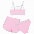 thumbnail image 4 of CAUYDY Toddler Baby Girl Bikini Swimsuit Set 3 Piece Set Bathing Suit with Cover Ups 2T 3T 4T 5T 6T 7T 8T 9T 10T 11T 12T Children Kid Girls Summer Swimwear (Sizes 8-9 Years,H03-Pink), 4 of 5