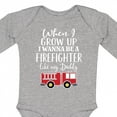 thumbnail image 4 of Inktastic Future Firefighter Like Daddy Boys Long Sleeve Baby Bodysuit, 4 of 5
