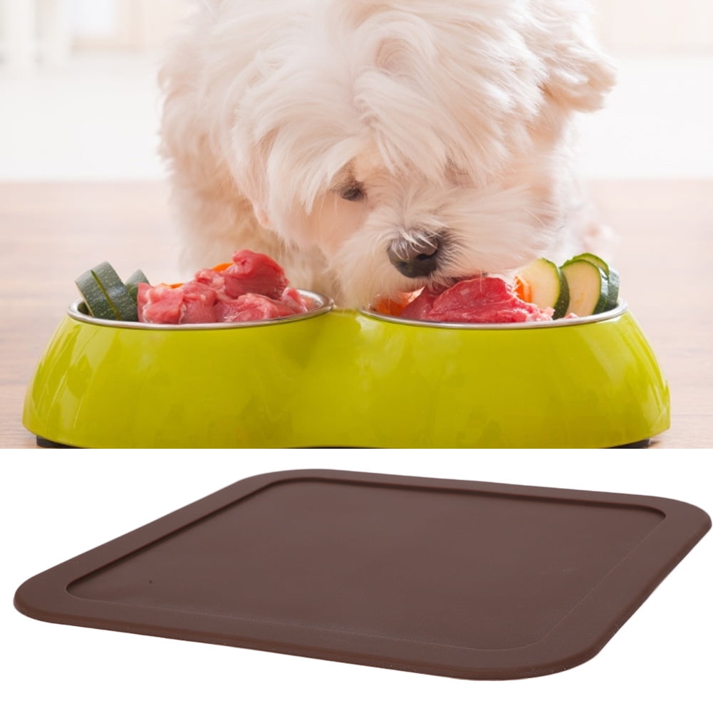 Herwey NonSlip Pet Cat Dog Silicone Feeding Mat PetFood Table Mat Bowl Feeding Tray Placemat