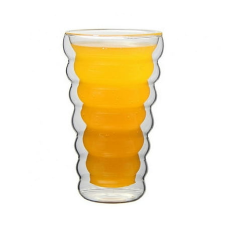 

4PCS Insulated Tumblers Great for Iced Coffee & Hot Drinks Clear Double Wall Glass Tumbler Cups Microwave Freezer & Top Rack Dishwasher Safe Reusable Cups