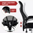 thumbnail image 3 of Harmijoy Computer Desk Chair , Ergonomic Height Adjustable Mesh Office Chair w/ Footrest,  Tilting Backrest, Integrated  Armrests, 3 of 8