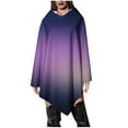 thumbnail image 2 of Pincandy Women Poncho Style Hoodie Sweater Fleece Cover Up for Cold Weather, 2 of 7
