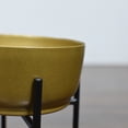 thumbnail image 4 of Handmade 100% Iron Round Modern Gold Coated Color 5.2 x 4.8 x 4.8 Inches Planters Pot 1003, 4 of 5