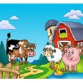 thumbnail image 2 of Red Barn with Farm Wall Mural by Wallmonkeys Peel and Stick Graphic (18 in W x 16 in H) WM74549, 2 of 4