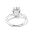 thumbnail image 3 of Cora Jewellery 3.25TCW Emerald Hidden Halo Engagement Ring For Women, 18K White Gold, 3 of 6