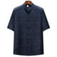 thumbnail image 1 of pstuiky camisetas para hombre, Camisa informal de manga corta, cuello alto, lisa y cómoda para hombre camisas casuales para hombre xl, 1 of 3