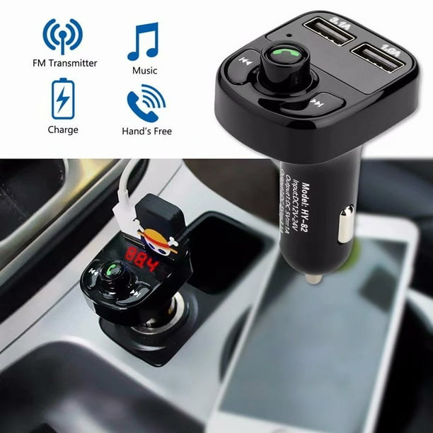 2 USB Port Wireless Car Bluetooth Kit FM Transmitter Dual USB MP3 Player Radio  USB Port Hands-free Wide Compatibility 