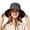 Black, variant on Fisherman Hat Style Summer Outdoor Sun Hat and Hiking Hat Sun Cap Children's Style Coneflower Black Men's Modern Sun Hat Black Bucket Hat Children Hiking Hat Ladies Hat Leopard Pattern