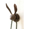 thumbnail image 1 of Kalalou CXX2234 KALALOU Rustic Cast Iron Rabbit Wall Hook, One Size, Brown, 1 of 2