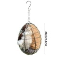 thumbnail image 5 of Handmade Fiber Heart Shape Bird Nesting Set Refillable Bird Haven, Cozy Winter Shelter for Birds, Rustic Garden Yard Decor & Gift for Nature Enthusiasts, 5 of 6