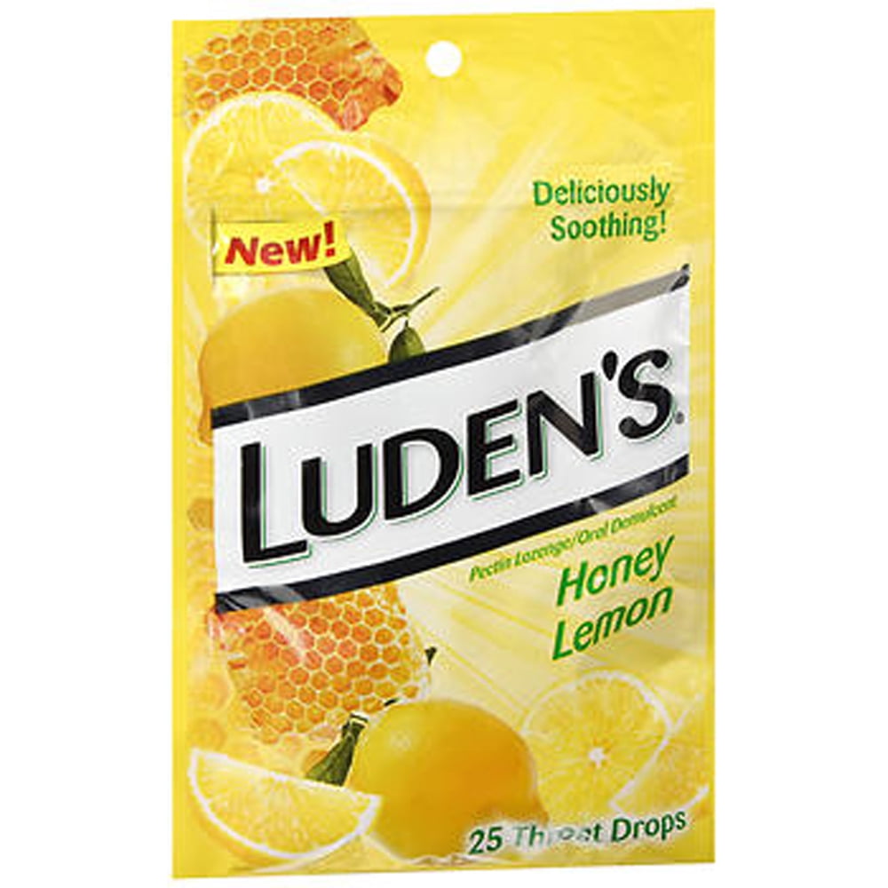 Luden's Throat Drops Honey Lemon 25 ct