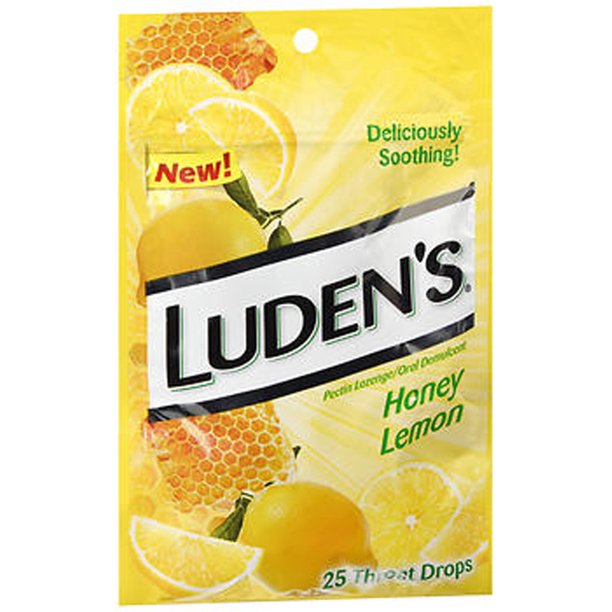 Luden's Throat Drops Honey Lemon 25 ct