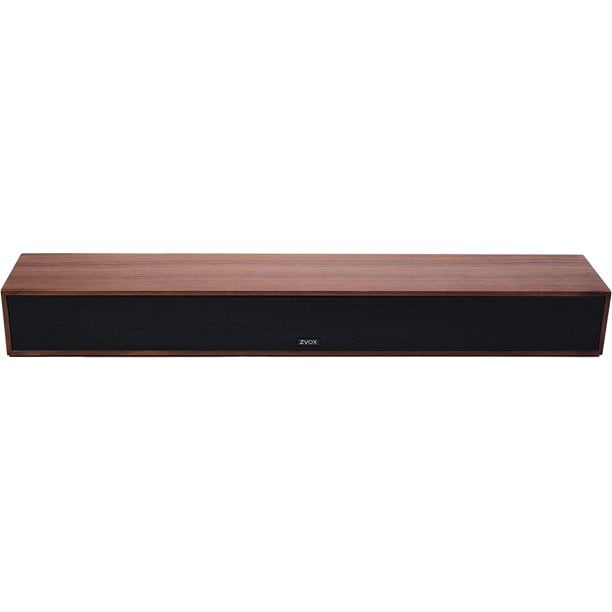 ZVOX AV357 24" Dialogue Clarifying TV Speaker Soundbar, Walnut