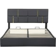 thumbnail image 6 of Queen Size Upholstered Platform Bed with Hydraulic Storage System,No Box Spring Needed, 6 of 7