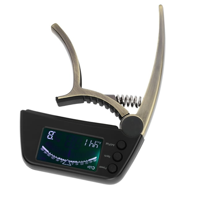 FLAMEEN Guitar Capo Tuner, Guitar Capo Tuner Clip Professional For Guitar Tone For Guitar Tuning