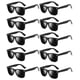 thumbnail image 1 of Paquete de 10 lentes de sol negros estilo 80s para fiesta – para adultos, 1 of 6