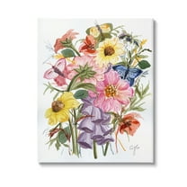 Stupell Industries Varied Cottage Floral Bundle Botanical & Floral Painting Gallery Wrapped Canvas Art Print Wall Art, 24 x 30