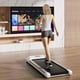 thumbnail image 2 of Costway Cinta de correr para debajo del escritorio con plataforma para caminar de 0,6 a 3,8 mph, con control remoto y pantalla LED, color gris, 2 of 3
